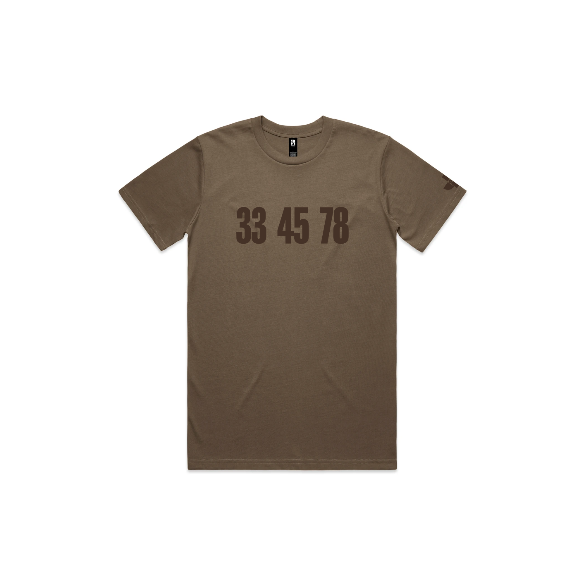 HOLD 33 45 78 T-Shirt - Walnut