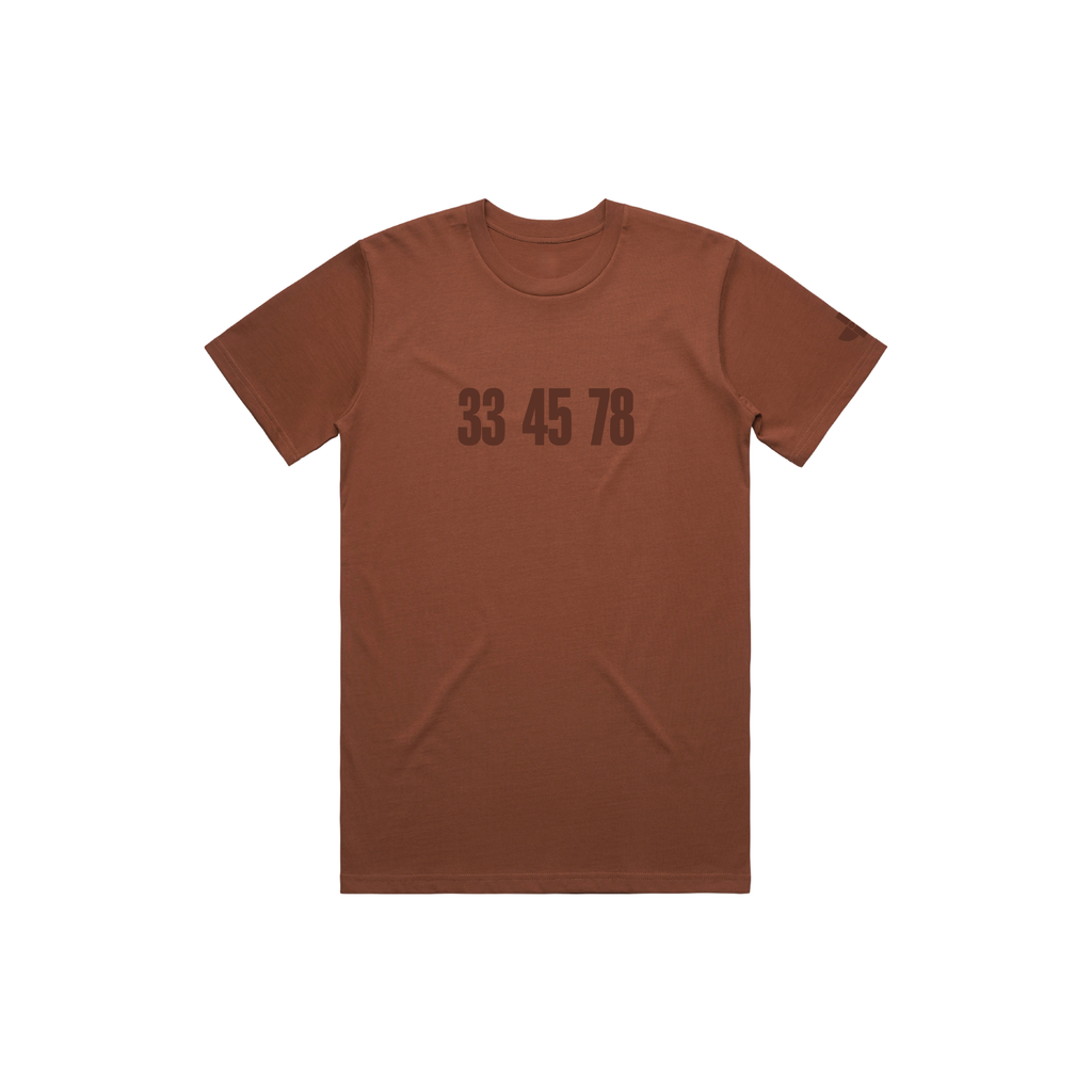 33 45 78 T-Shirt - Clay