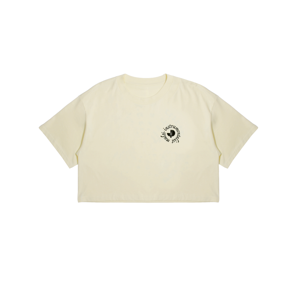 'Sound Is A Circle' T-Shirt - Cropped