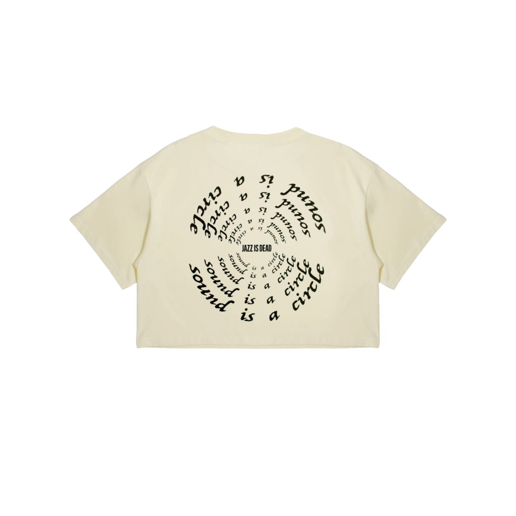 'Sound Is A Circle' T-Shirt - Cropped