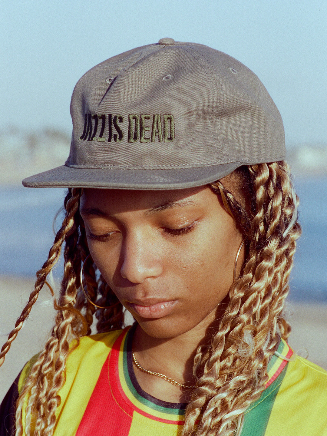 Jazz is Dead Logo Canvas Cap - Cypress